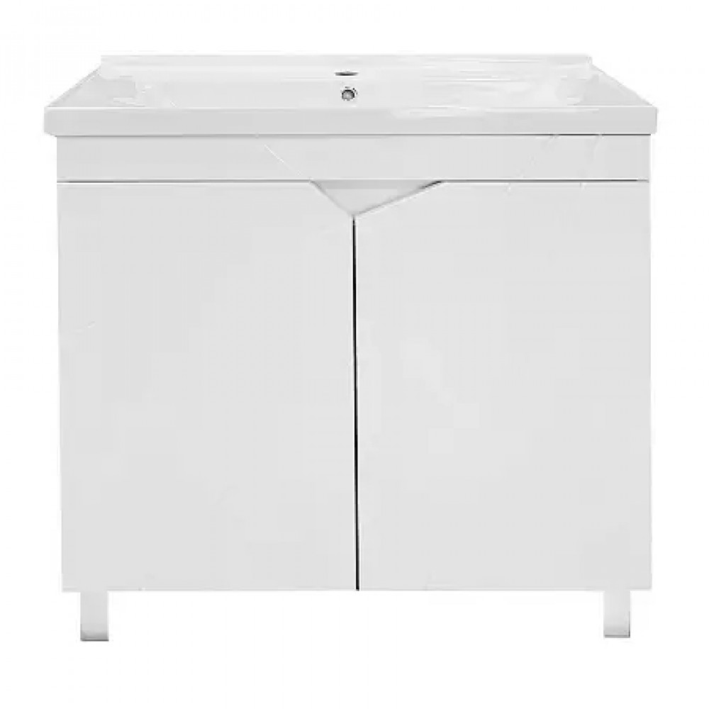 Комплект Loranto Оптимум - Тумба 80 см напольная С РАКОВИНОЙ Monte NEO 805x475x215