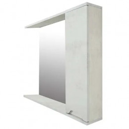 Зеркало-шкаф Florena 80 (600*800*135) правый Светлый Бетон