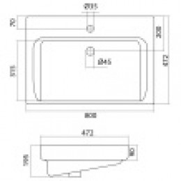 АКВАТОН ТИГОДА 80 Раковина