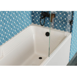 HERA Ванна акриловая прямоугольная, без панели и каркаса, 180х80 см, белая