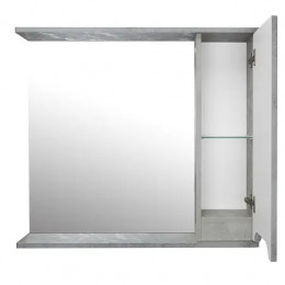 Зеркало-шкаф Florena 80 (600*800*135) правый Светлый Бетон