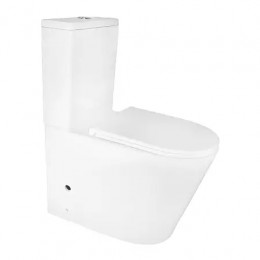 Azario Margo Унитаз напольный ТОРНАДО  с сиденьем микролифт 670*390*850 мм (2 МЕСТА)