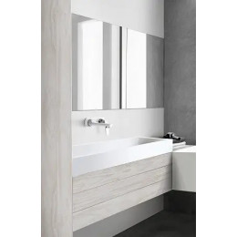 KLUDI BALANCE Однорычажный смеситель для раковины, внешняя монтажная часть, излив 185 мм, белый, арт. 522469175