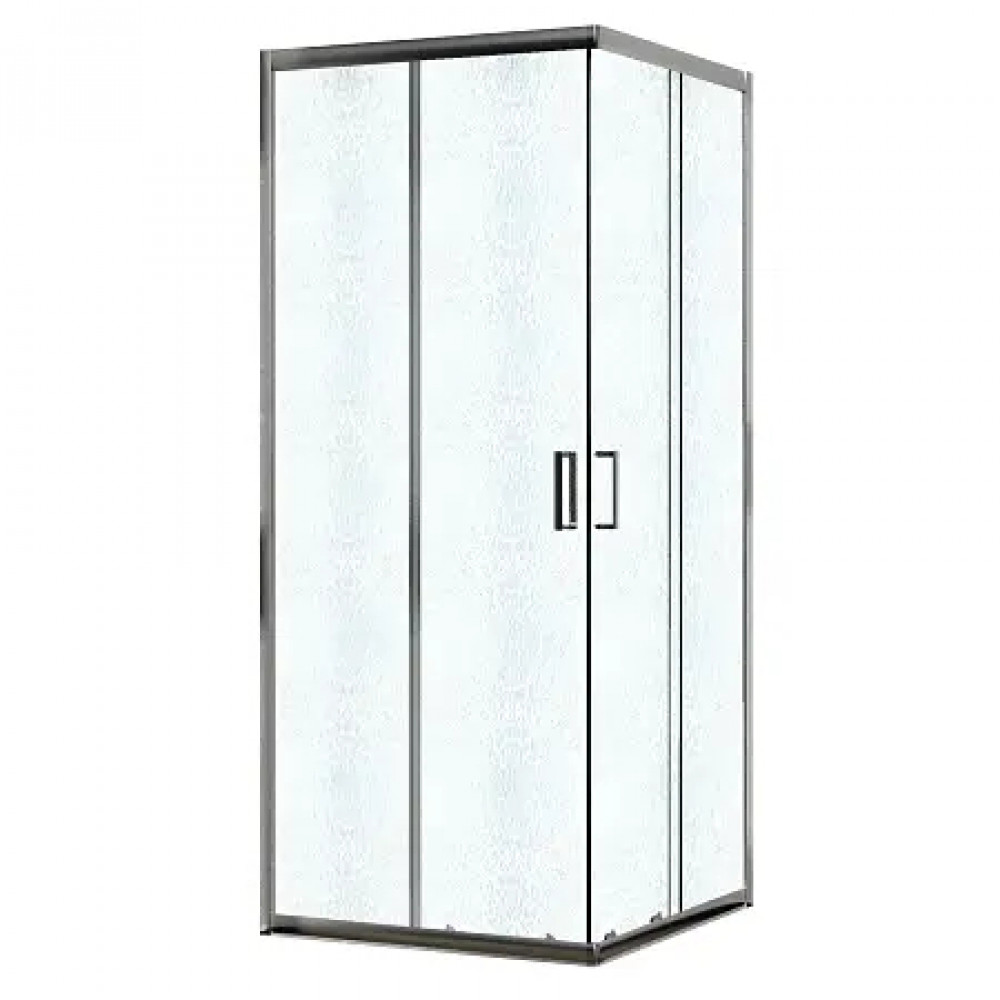 AZ-R06-12080-CH-CHC Душевое ограждение PARIS SQP-120х80х195-CH-CHC, стекло шиншила 5 мм, профиль хром