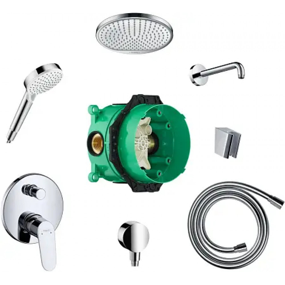 27958000 Набор встраиваемого душа Design ShowerSet Crometta S/Focus, хром