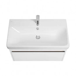 Марти 80 Тумба-умывальник Белый/Дуб Эндгрейн (Умывальник "Адриана-80")