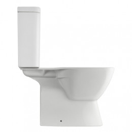 Унитаз-компакт безободковый "Нео" rimless (стандарт: 2-реж., дюро, метал крепеж, softclose, тонкое)