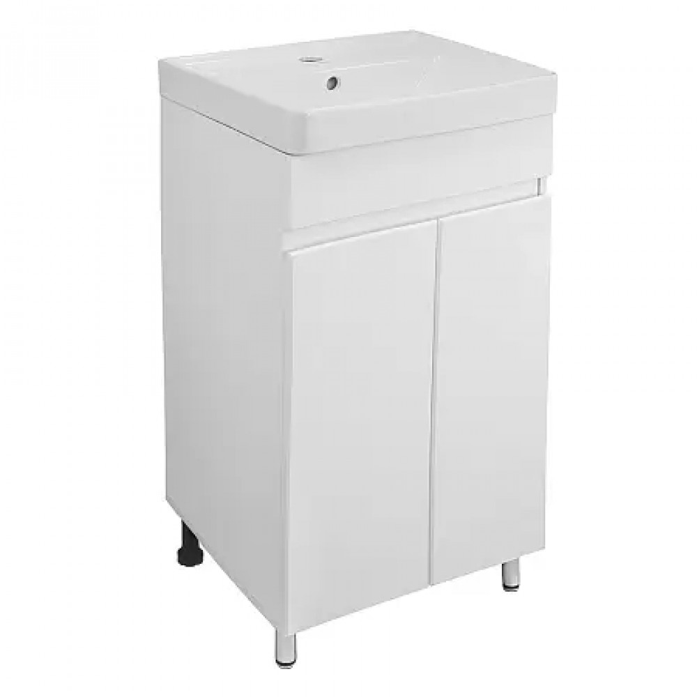 Комплект Тумба Эстима 50Н напольная с раковиной Monte 50