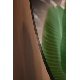 AZARIO зеркало Monaco-BLACK d1000 бесконтактный сенсор, доп.упаковка, парящая подсветка (в стену)