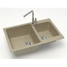 AZARIO кухонная мойка Grand (765х500х190) Песочная (сифон + герметик)