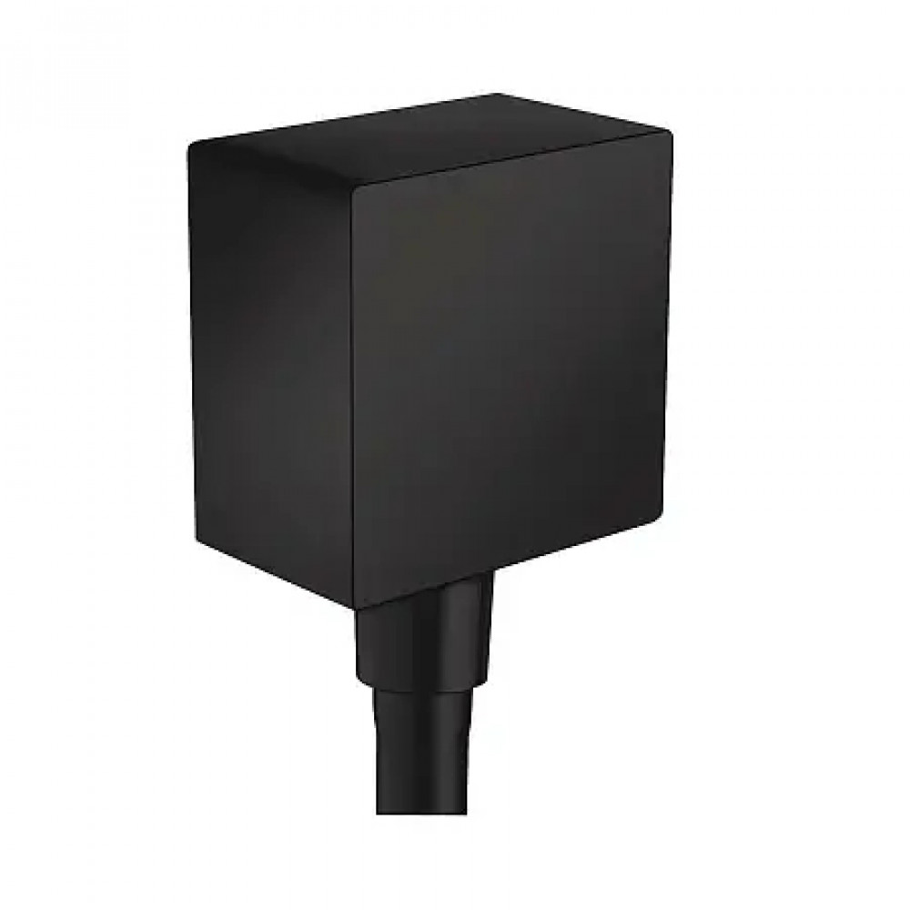 26455670 FixFit Square Шланговое подсоединение с клапаном обратного тока, матовый черный