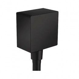 26455670 FixFit Square Шланговое подсоединение с клапаном обратного тока, матовый черный