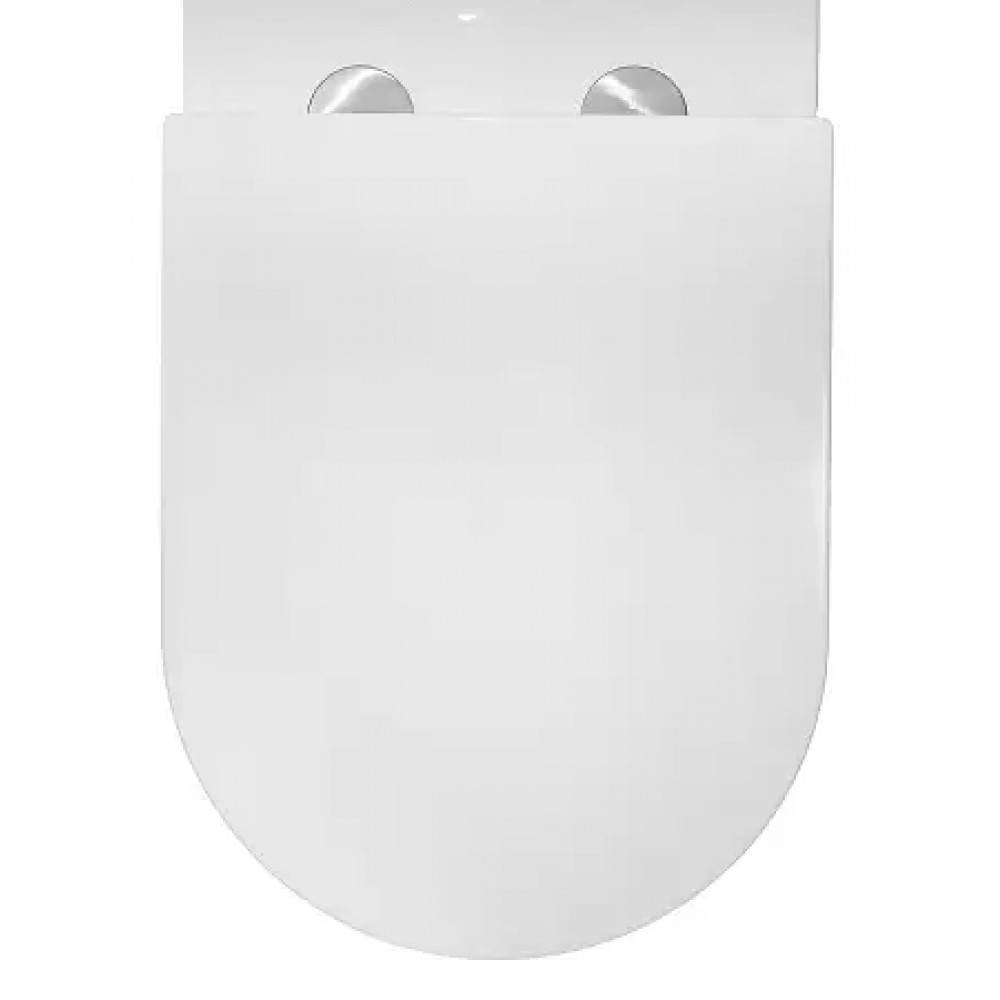 Azario Margo Унитаз напольный ТОРНАДО  с сиденьем микролифт 670*390*850 мм (2 МЕСТА)