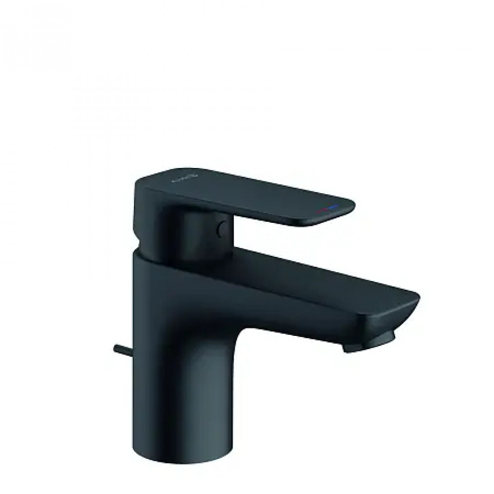 KLUDI PURE&STYLE однорычажный смеситель на умывальник 75, черный матовый, арт. 403823975