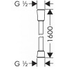28276670 Шланг Isiflex 1,60 м, ½’, матовый черный