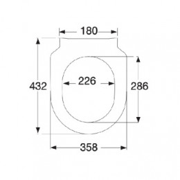 SUBWAY 2.0 Тонкое сиденье микролифт, Альпийский белый (отгружать с 5614A101)