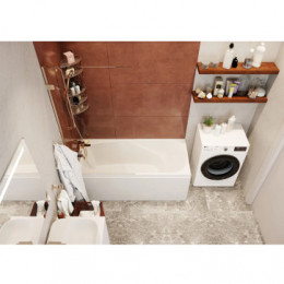 ARONIA Ванна акриловая прямоугольная 170х75 см, без панели и каркаса, белая