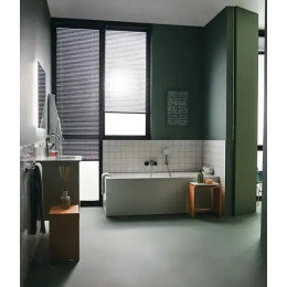 BD256AA CERAPLAN Настенный смеситель для ванны/душа, монтаж на стандартных эксцентриках, металлические накладки, картридж FirmaFlow 38 мм с функцией H