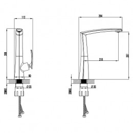 REULEAUX Смеситель для кухни, хром