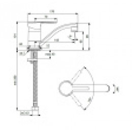 BA276AA LOGIK  Смеситель для умывальника
