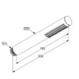 KLUDI NOVA FONTE Душевая лейка 1S, черный матовый, арт. 3912039-00