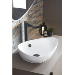 EVI102-00 NOUVELLE V Накладная раковина-чаша, 56х40 см, белая