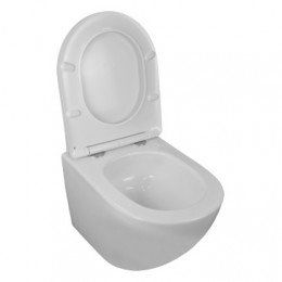 Сет LORANTO Инсталляция + ESTER Унитаз подвесной с системой смыва Tornado, в комплекте с быстросъемным сиденьем микролифт, дюропласт 485*360*320,