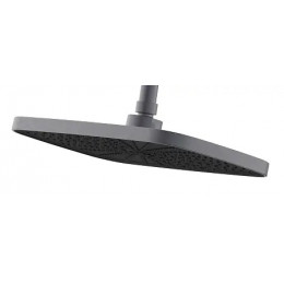 Conda Душевая система с квадратным тропическим душем, серый графит