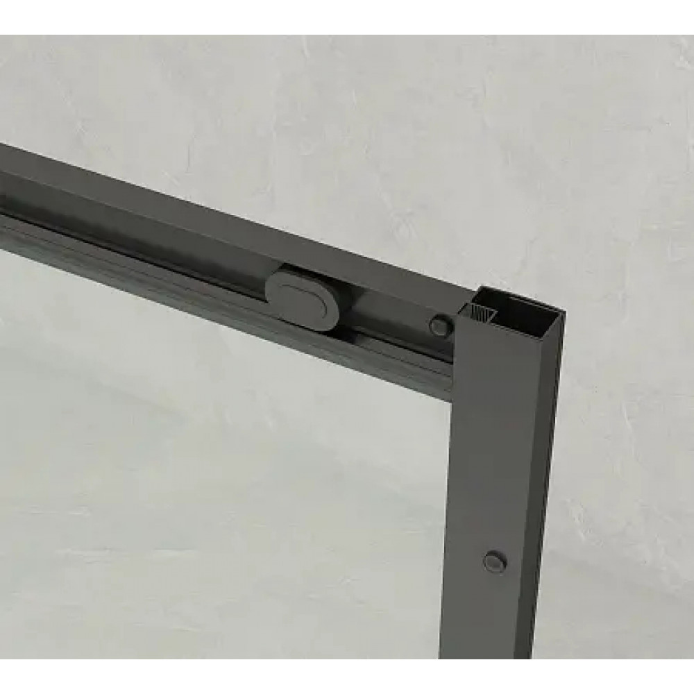 Душевое ограждение CS-AB02GG-128 120x80x190，профиль серый матовый，6 мм прозрачное стекло