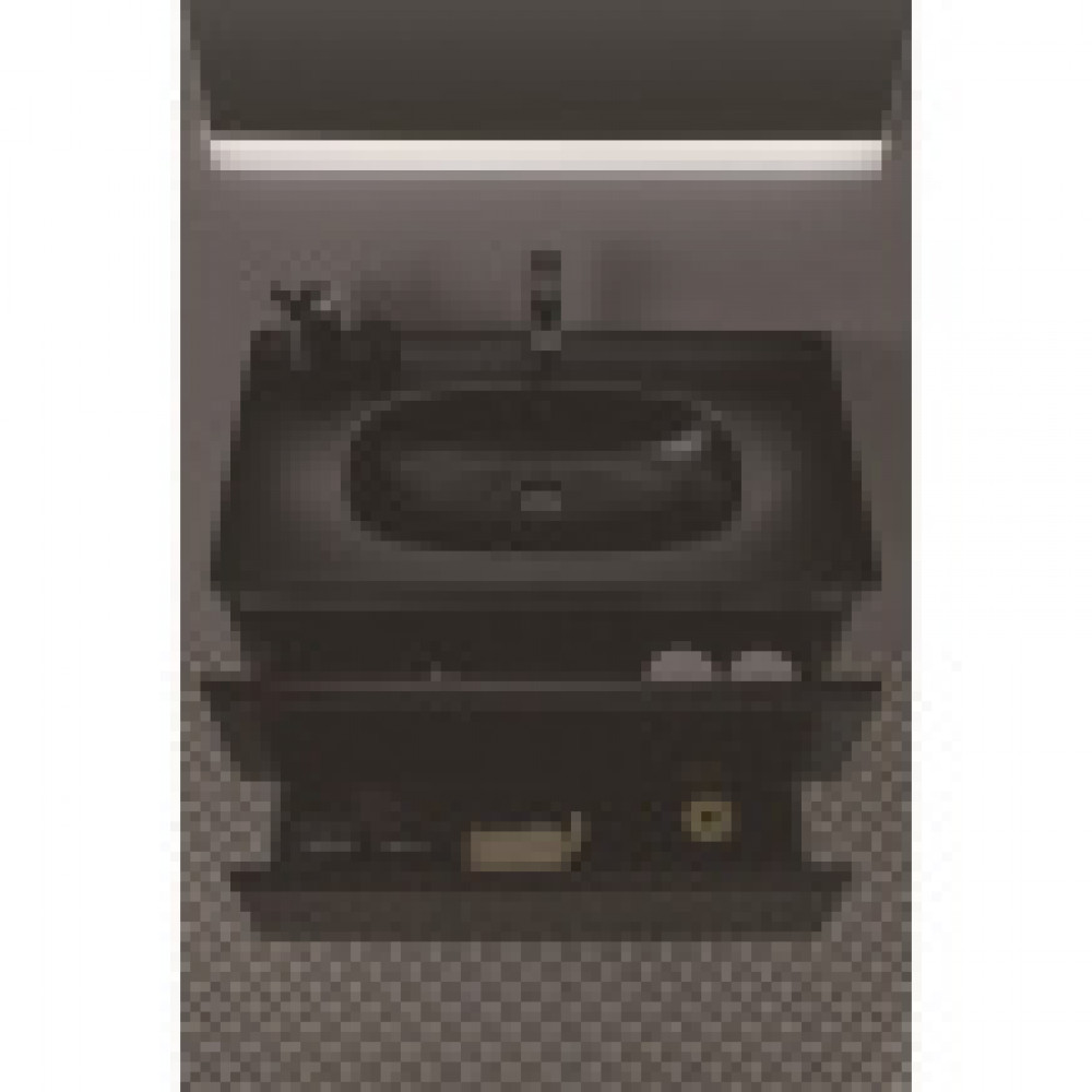 T3509V3 TESI BLACK Vanity Умывальник 80 см для монтажа соло с дизайн-сифоном или с подстольем TESI 80 см