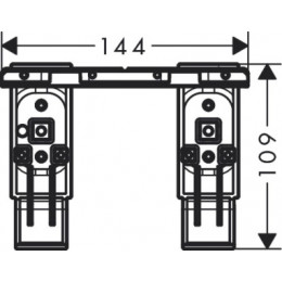 42870000 Axor Universal Accessories Комплект адаптеров для монтажа