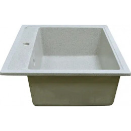 AZARIO кухонная мойка Litos (570х505х200) Светло серая (сифон + герметик)