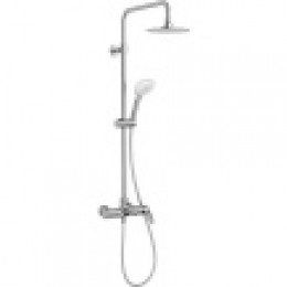 E97825RU-4-CP ALEO Колонна для ванны и душа со стандартным смесителем, верхним и ручным душем, Хром