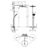 27133000 Raindance Select S 300 2jet Showerpipe, ½’, хром