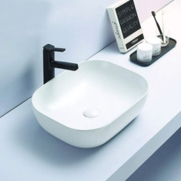 AZ-2143 SP Раковина накладная. Размер 505*405*140 глянец белая