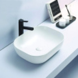 AZ-2143 SP Раковина накладная. Размер 505*405*140 глянец белая