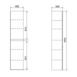 Пенал Мила (400*165*340) универсальный