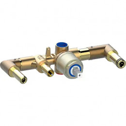 APICE Смеситель для ванны встраиваемый, однорычажный, с ручным душем Slim и шлангом 1500 мм., внешняя часть+APICE Смеситель для ванны встраиваемый, о