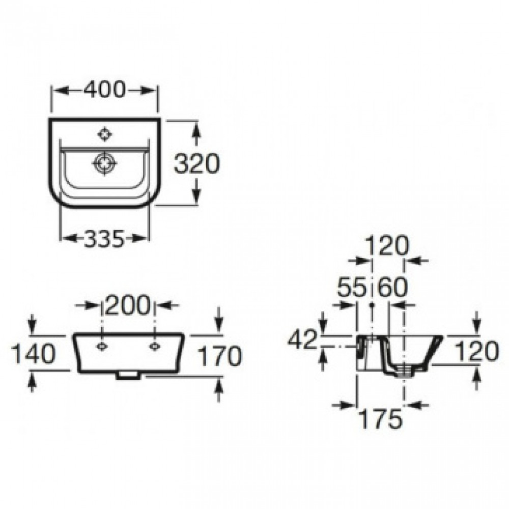 GAP Раковина400 х 320