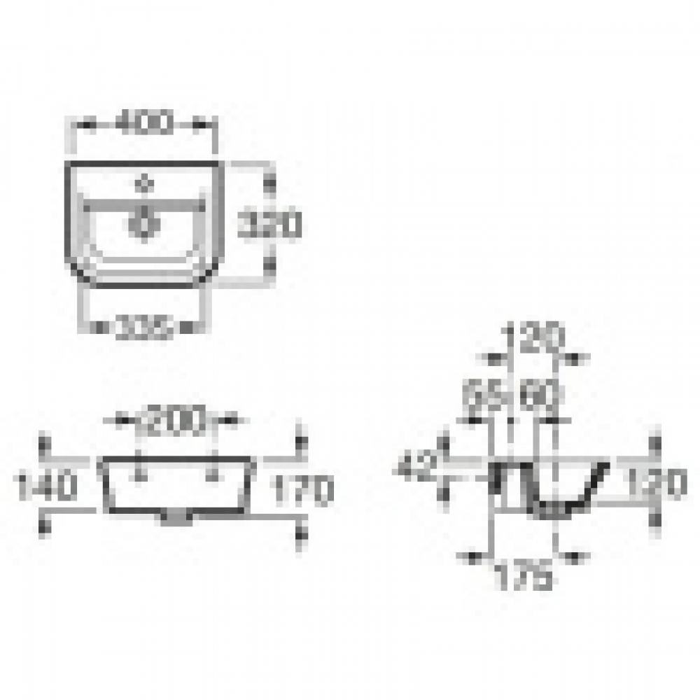GAP Раковина400 х 320