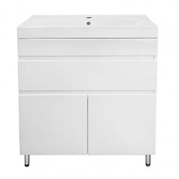 Комплект Тумба Эстима 80/1Н напольная с раковиной Tempo 80