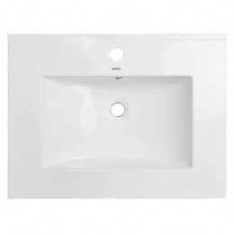 Комплект Тумба Santorini 60 (810*610*470) с раковиной Leon 7506-60 Белый Гляней