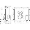 36712000 AXOR ShowerSelect Термостат для 2 потребителей, скрытого монтажа, квадратный, со шланговым