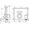 36712000 AXOR ShowerSelect Термостат для 2 потребителей, скрытого монтажа, квадратный, со шланговым