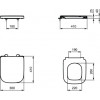 T473701 Ideal Standard i.life S Сидение и крышка для унитаза с функцией плавного закрытия, дюропласт, с функцией fast fix (легкосъемное)