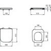 T473701 Ideal Standard i.life S Сидение и крышка для унитаза с функцией плавного закрытия, дюропласт, с функцией fast fix (легкосъемное)