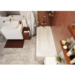 ARONIA Ванна акриловая прямоугольная 170х75 см, без панели и каркаса, белая