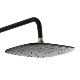 Душевая система с поворотным изливом, черный/золото, AZ-801-2