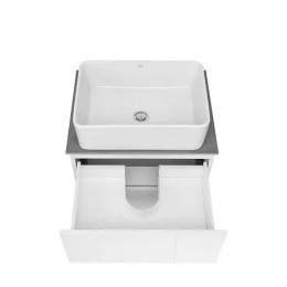 Luna Тумба под раковину 60, 2 ящика, белый