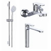 Набор смесителей 3 в 1 для ванны Azario VIANO, хром